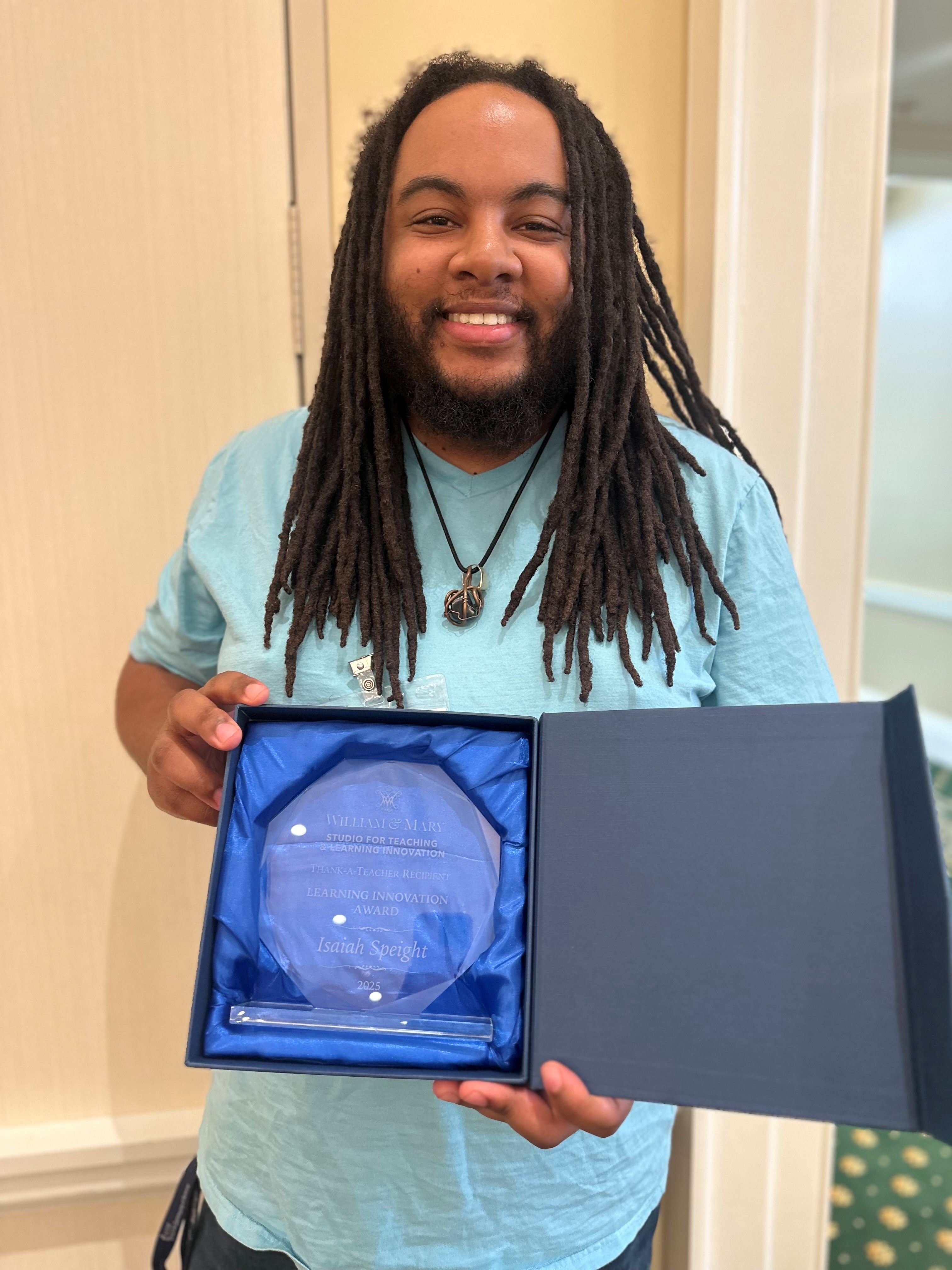 Isaiah Speight, Assistant Professor of Chemistry