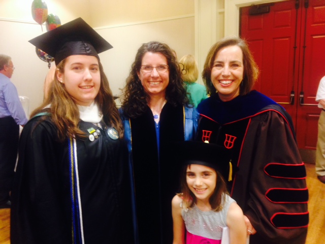 Samantha O'Neal with Professors Swetnam-Burland and Panoussi