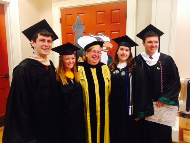 Professor Spaeth and graduates