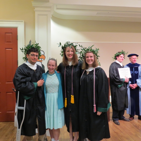Prof. Irby with 2015 Graduates