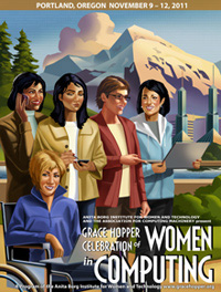 Grace Hopper Celebration of Women in Computing conference poster
