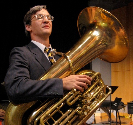 Evan Callaway with his baritone