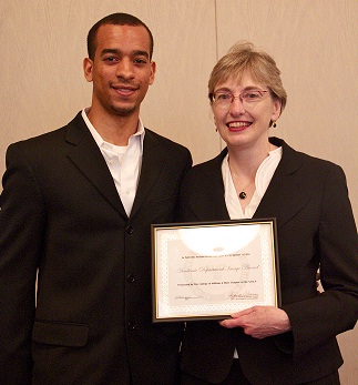 Department wins a 2012 Image  Award from the W&M Chapter of the NAACP