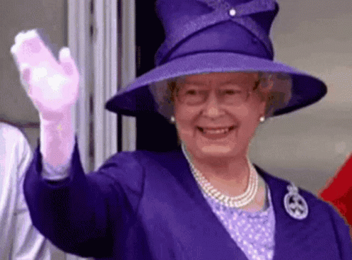 Queen Elizabeth II Waving