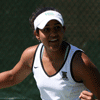 Acharya playing tennis