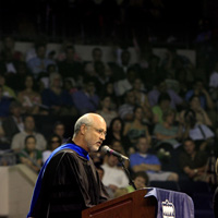 Mike D'Orso spoke at Old Dominion University's 2006 commencement/Photo by Bill Tiernan