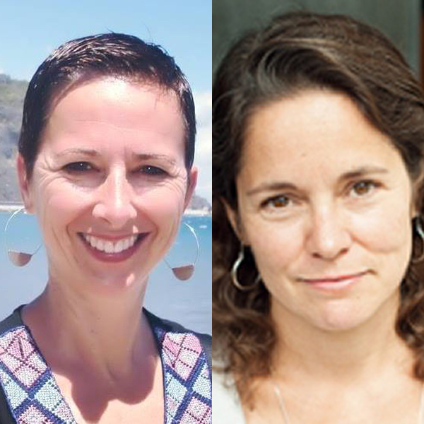 Professors Magali Compan and Hannah Rosen