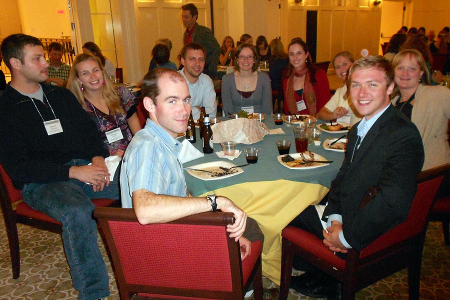 Banquet Merriment- Shawn Karasevicz, Morgan Gelinas ('09), Adam Forte ('05), Chris ('07) and Laura Bowles, Jessica Ball ('07), Marie Kurz ('07), Erik Haug ('07), Shelbi Mckenzie ('07), 