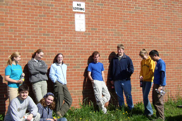William & Mary youth gang, loitering in Gordonsville.