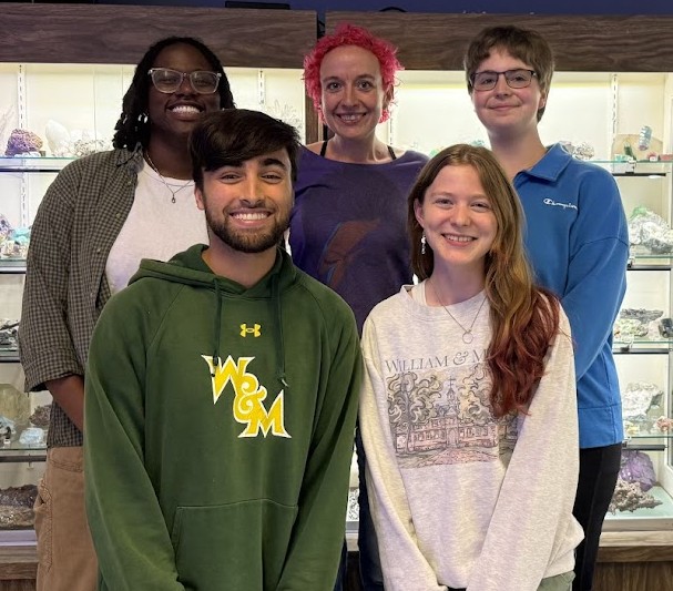 SGE Executive Members for the Year 2025-2026 (Back Row from Left to Right: Alicia June, Mara Cox, and Marina Ashurkoff; Front Row from Left to Right: Sage Khurana and Abby Wyatt)
