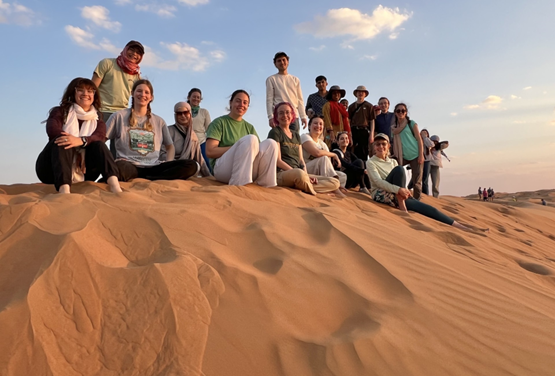‘Rock Music Oman’ course led by Professors Chuck Bailey and Anne Rasmussen (Music) in January 2025
