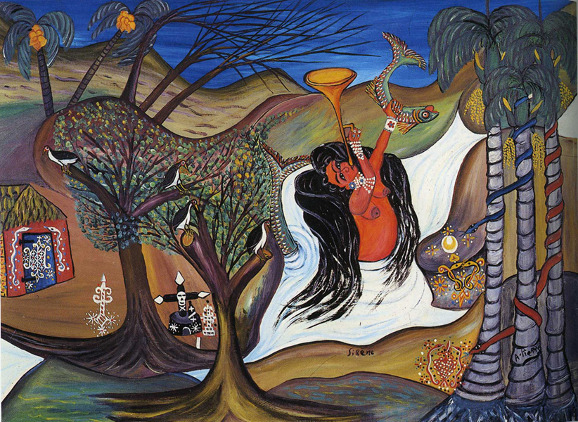 Maîtress La Sirène of the Sweet Waters (c. 1964), by the Haitian artist André Pierre