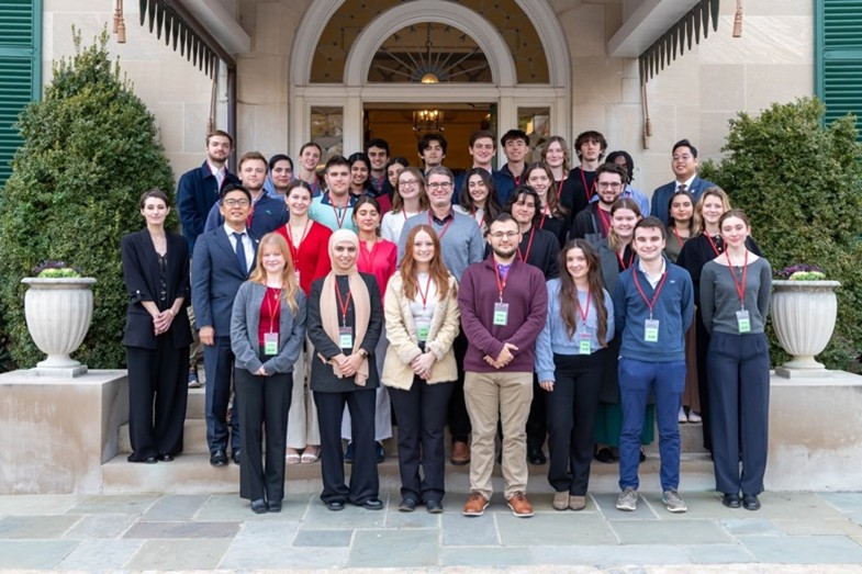 Students at Japanese Embassy 