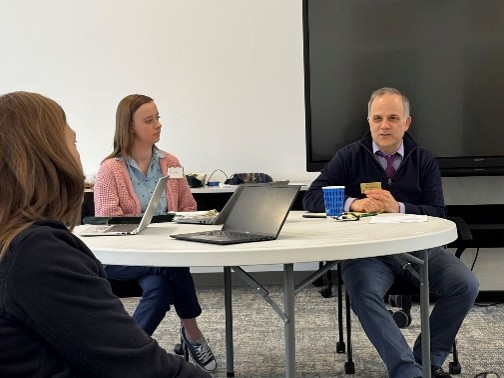 Manna & Nikolajski (MPP 2026) with Impact Center focus group.