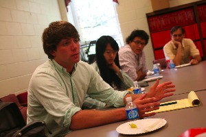 Students with Bob Graham.