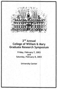2003 GRS program cover