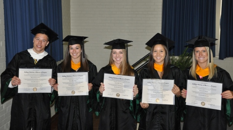 Grad Varsity Gymnastics members