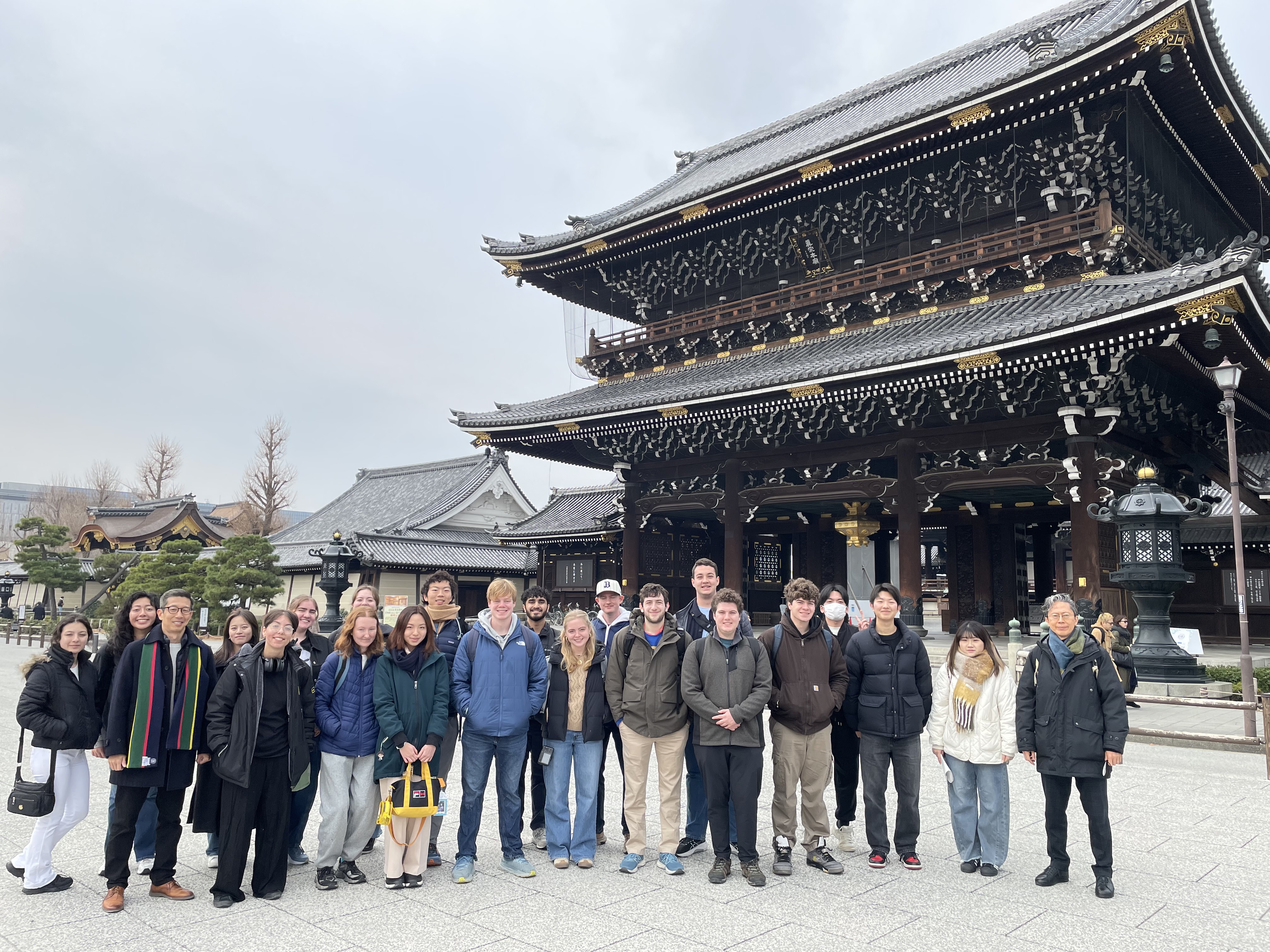 Higashi-Honganji Temple in Kyoto was one of many site visits featured in the study abroad program.