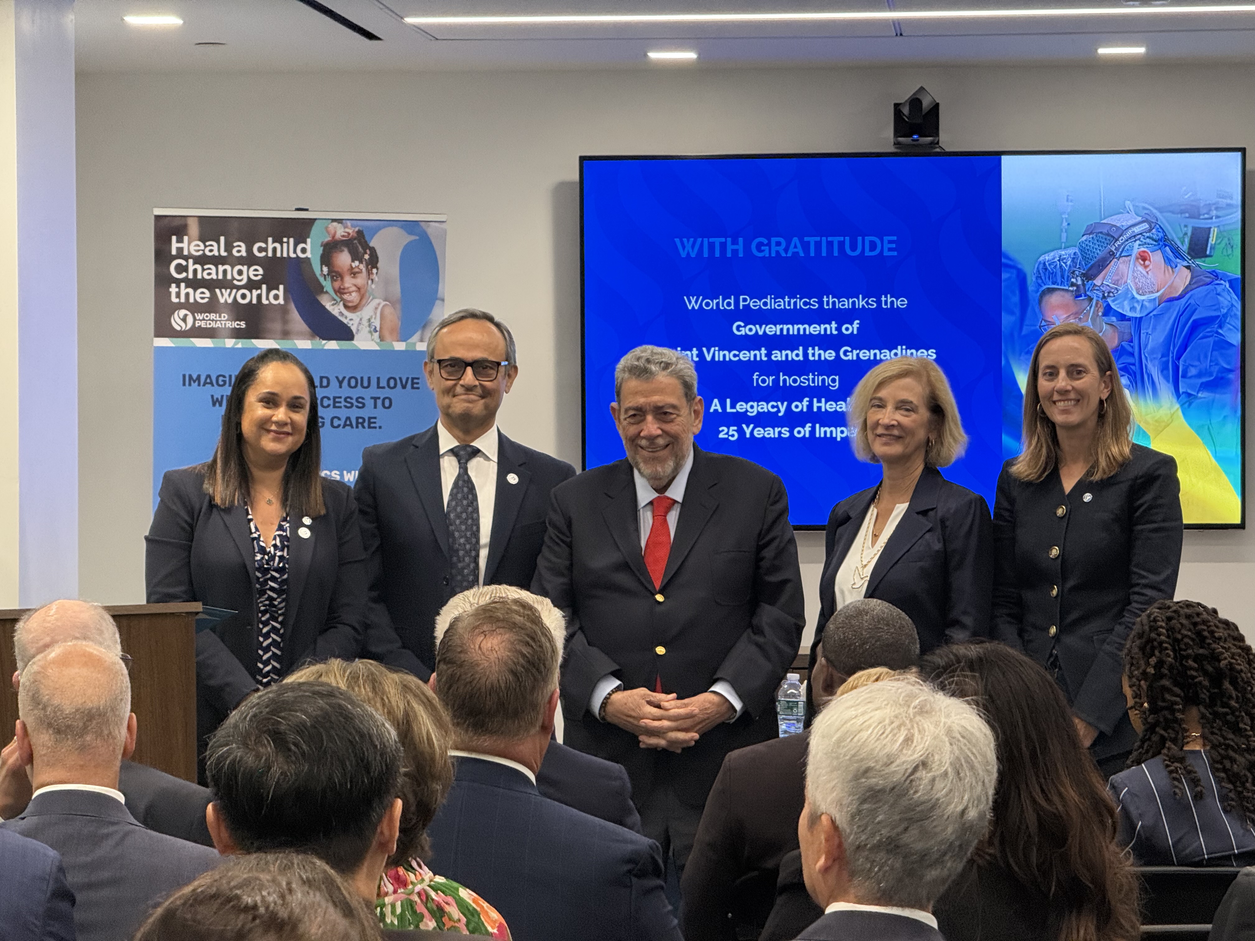 Carrie Dolan alongside (left to right) moderator Lauren McIntosh-Shallow and panelists Vafa Akhavan, Dr. Ralph Gonsalves, and Dr. Donna D. Brown | courtesy photo