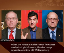 Left to right: George Grayson, Mitchell Reiss, Lawrence Wilkerson.