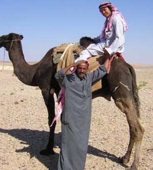 Rob on a camel
