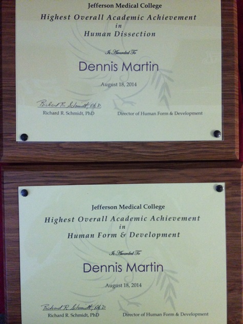 Dennis Martin's awards
