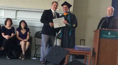 Matthew Adan Receiving his Diploma