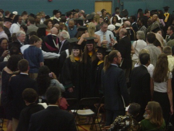 graduates getting photographs
