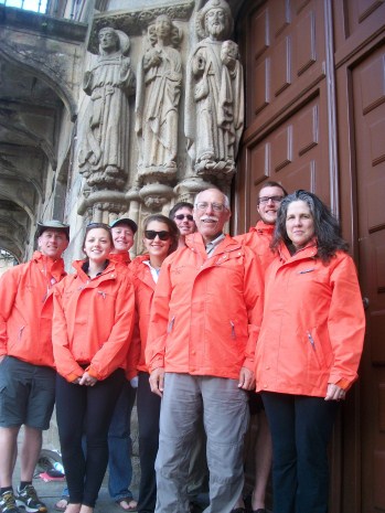Group photo in front of Cathedral