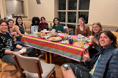 Hispanic House Dinner with Residents