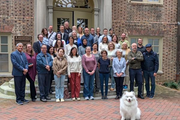 MLL Faculty on Steps of Washington Hall