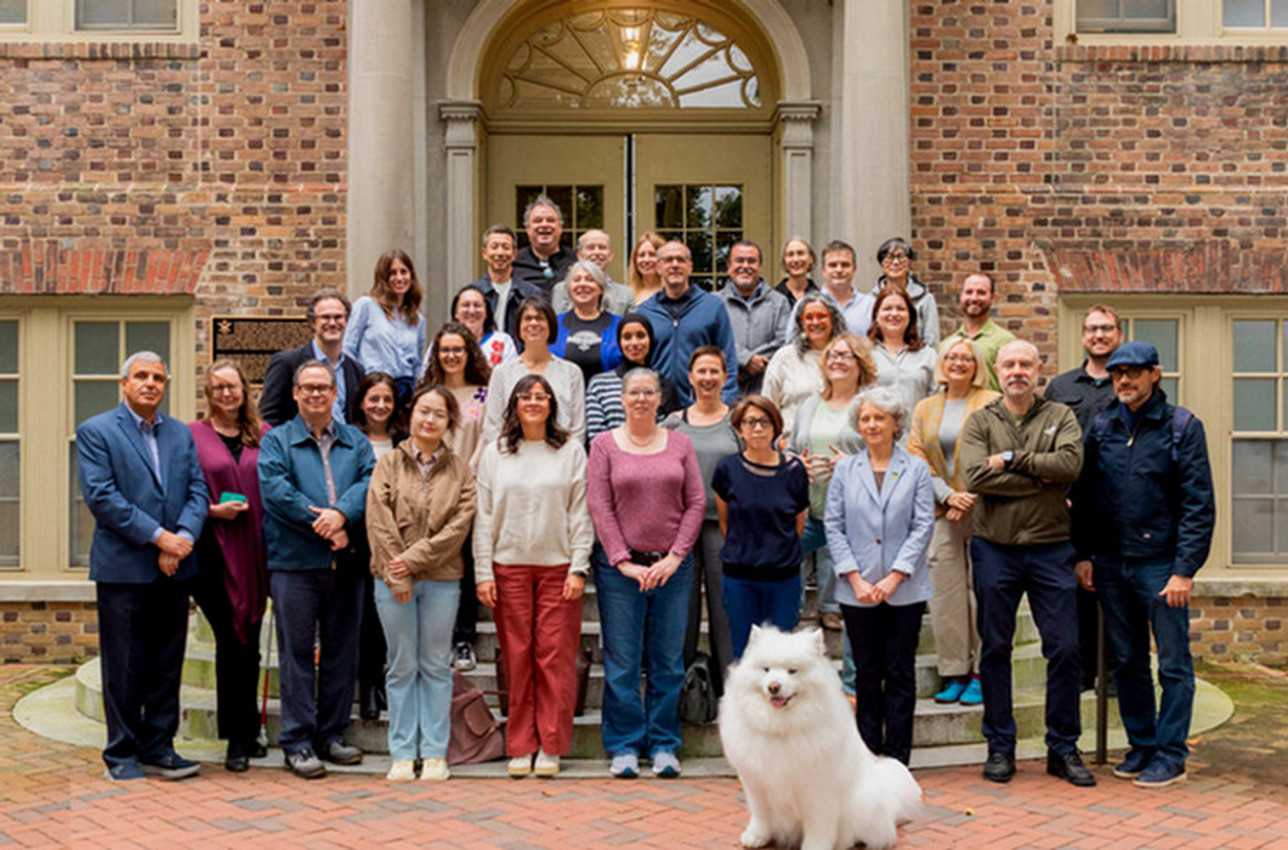MLL Faculty on Steps of Washington Hall