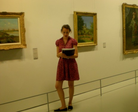 W&M Student at the Fabre Museum Montpellier