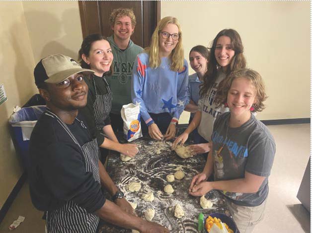 Baking treats at the German House
