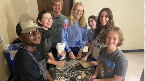 Baking treats at the German House