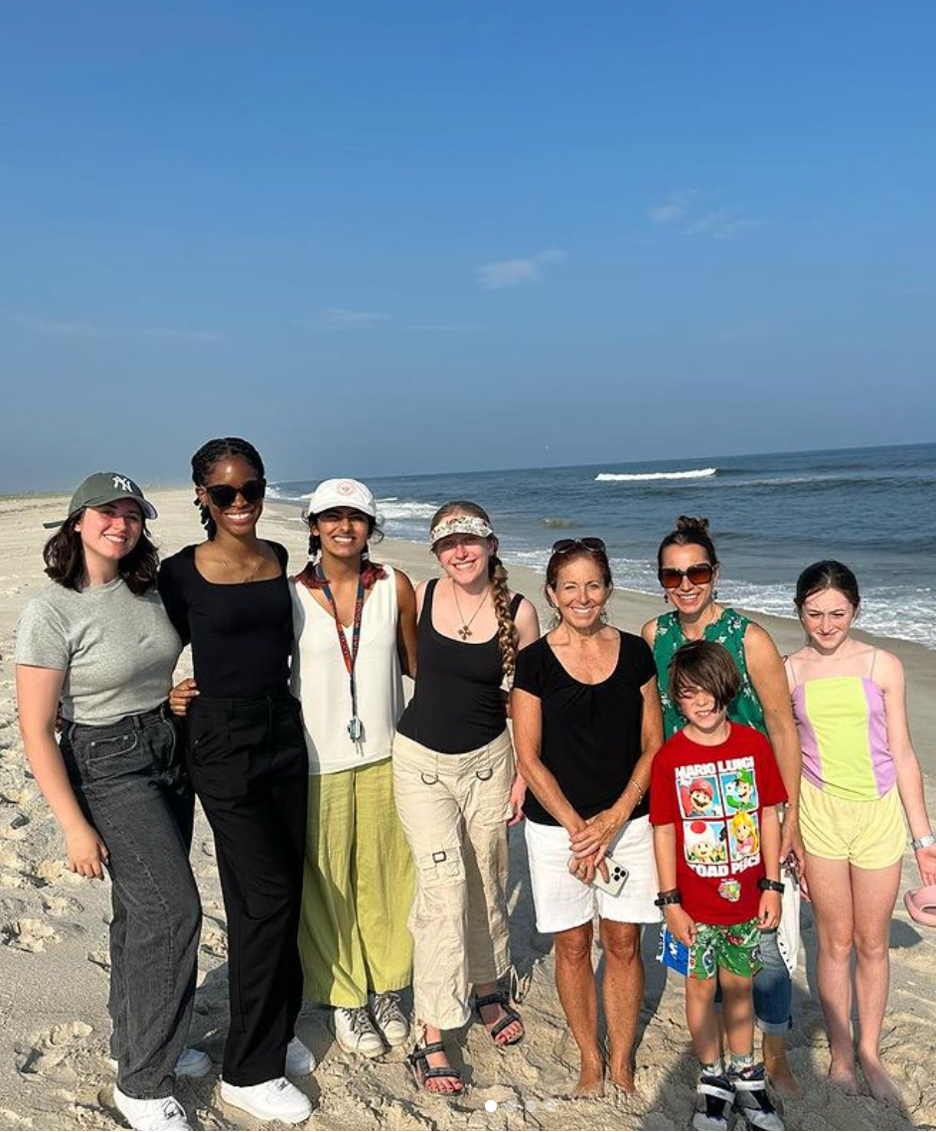  Malvika Shrimali ('24; 3rd from the left) at a turtle release with their summer internship in Long Island (Summer 2023), where they worked to make science more accessible to Hispanic communities.
