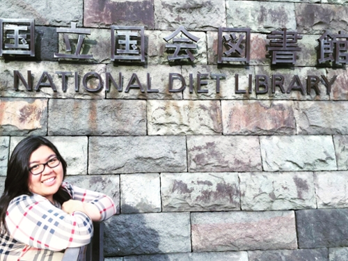 Abroad at the Diet Library in Japan