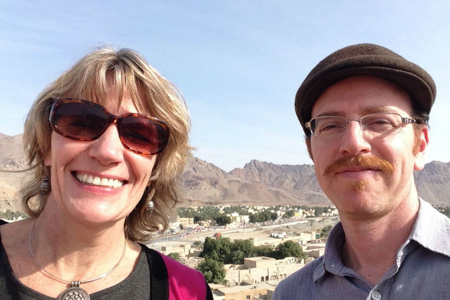 Rasmussen and Glasser at Nizwa Fort