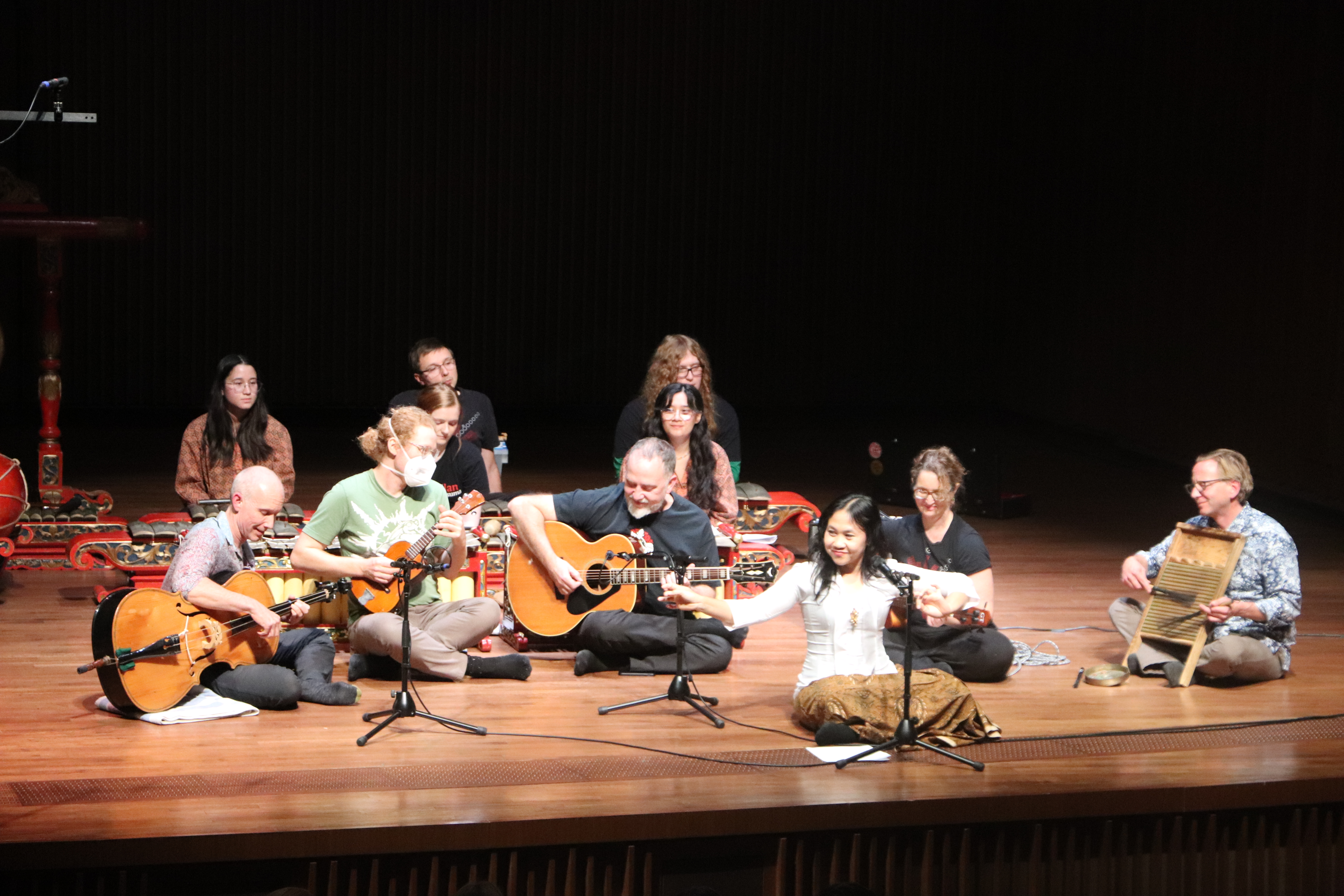 University of Richmond musicians offered a set of Kroncong music as part of the concert with Rini as lead vocalist. Photo credit: Rebecca Ries