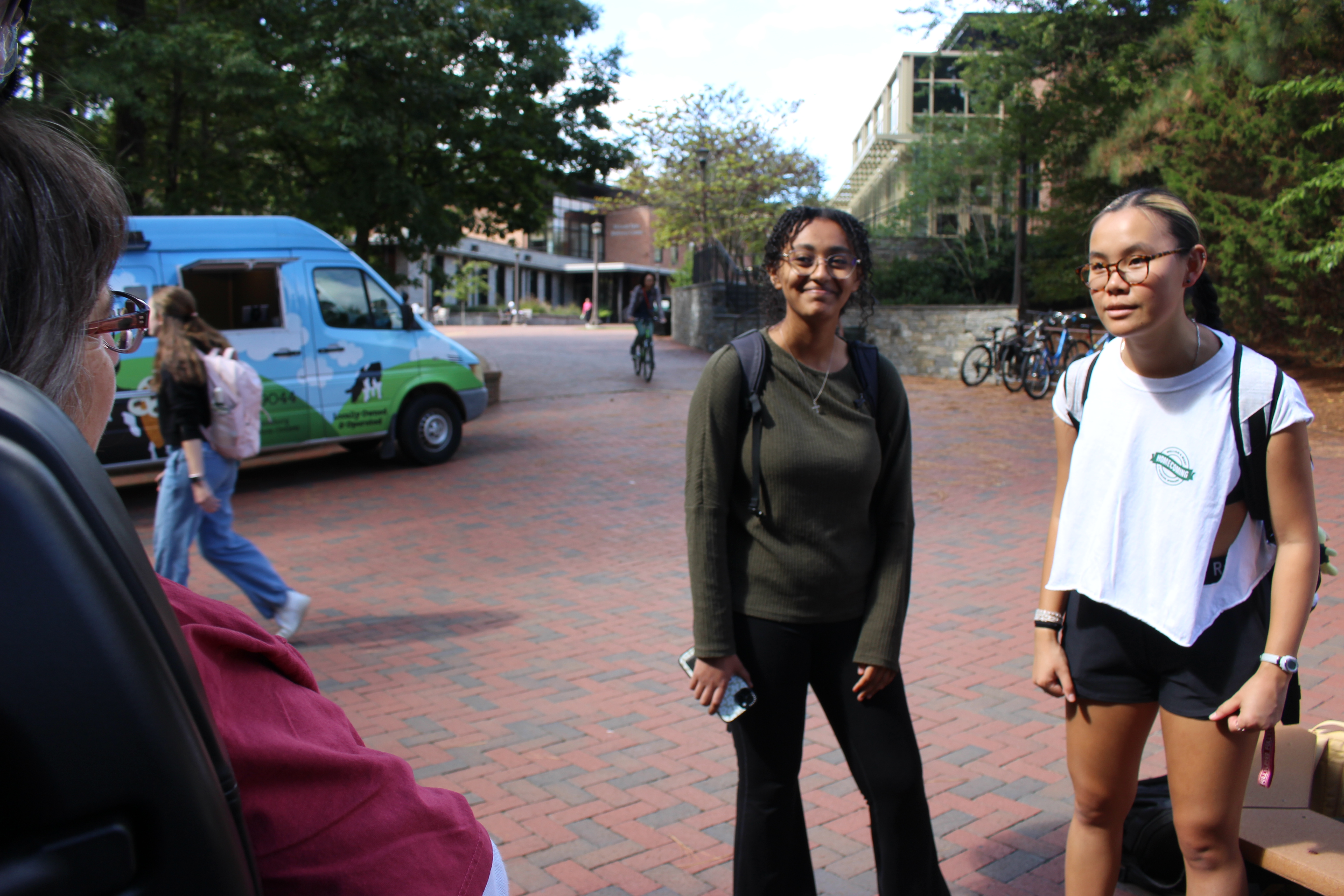 Dean Raitt traveled around campus during Exploration Week to talk to students about the diverse array of majors offered in the Arts & Sciences.