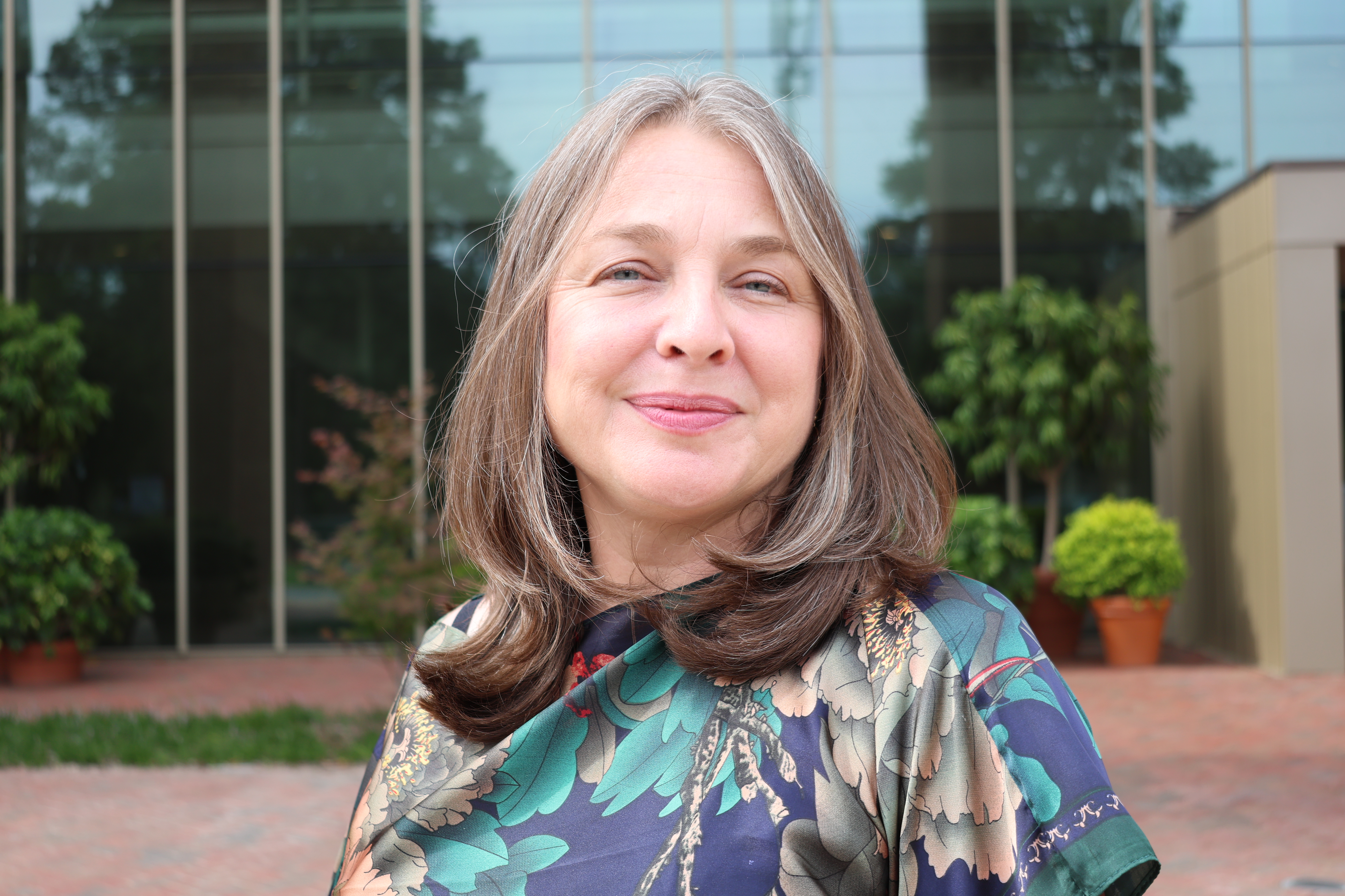Claire Pamment, associate professor of theatre & performance and gender, sexuality and women’s studies,. Photo by Shelby Mertens.