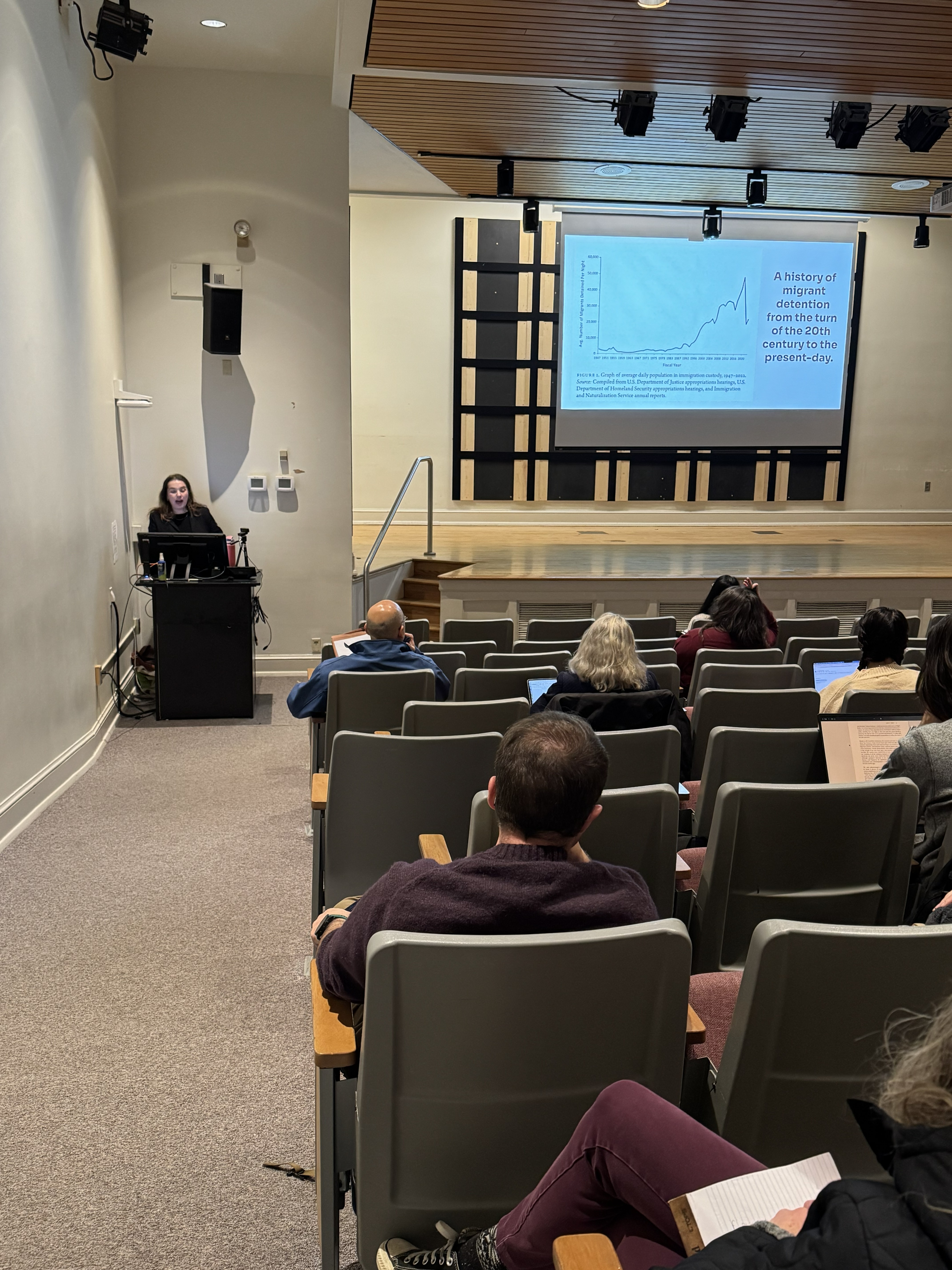 Brianna Nofil, assistant professor of history, shares research and insights from her award-winning book "The Migrant’s Jail: An American History of Mass Incarceration."