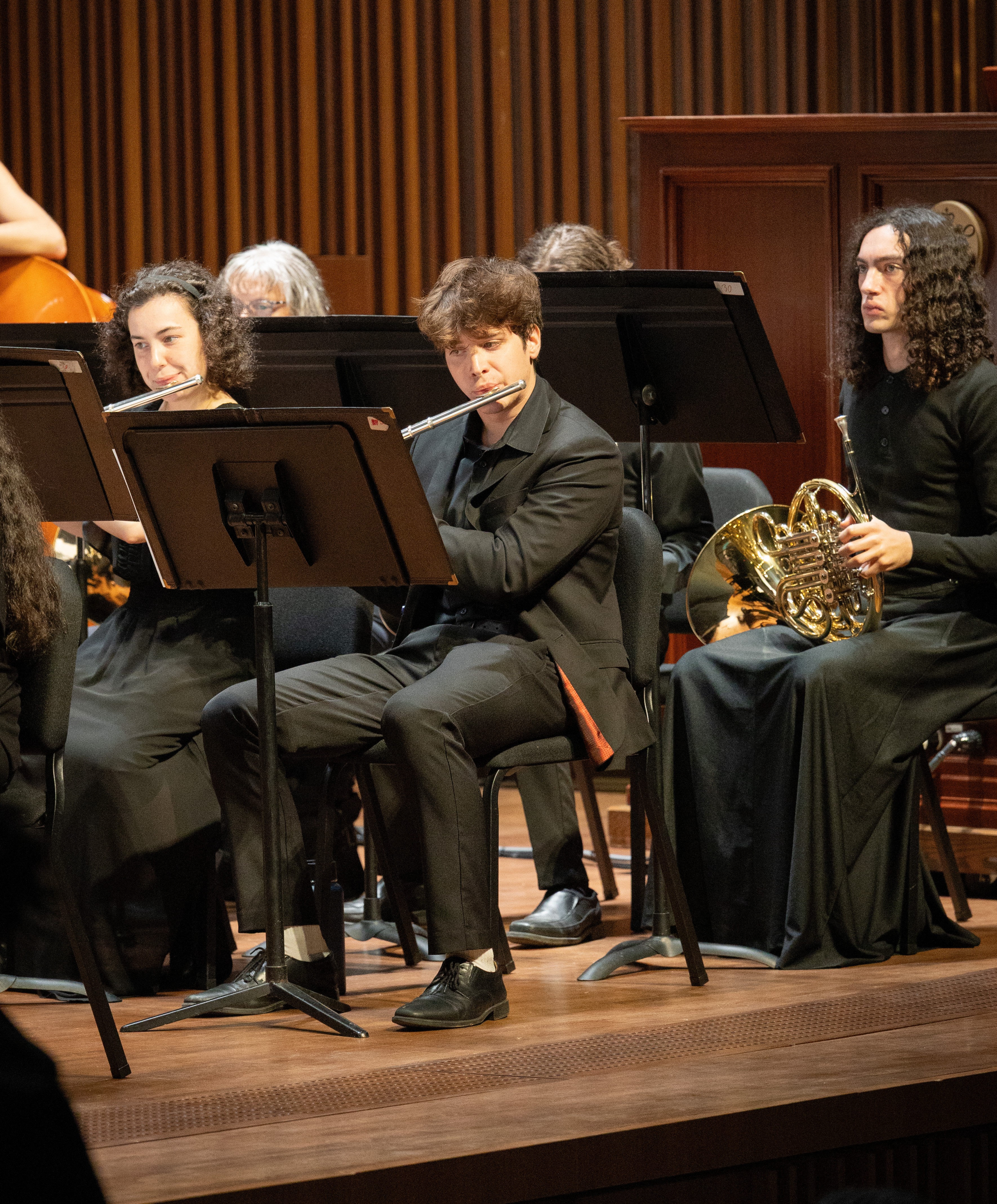 The Wind Ensemble performs during W&M Family Weekend in October 2025. Photo by Alfred Herczeg.