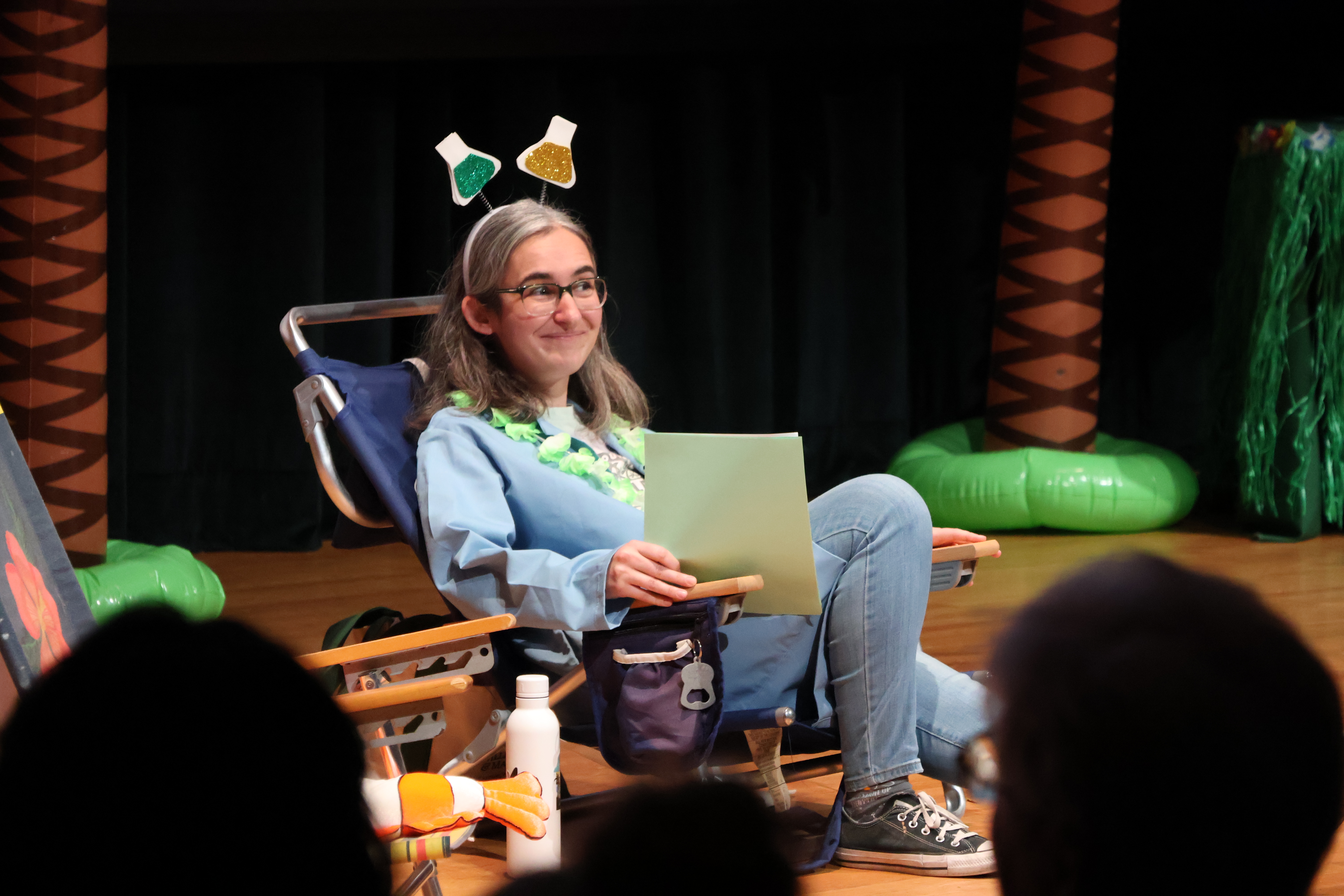 Chemistry professor Isabelle Taylor defended the sciences at the Raft Debate. Photo by Max Kershner-Hammond.