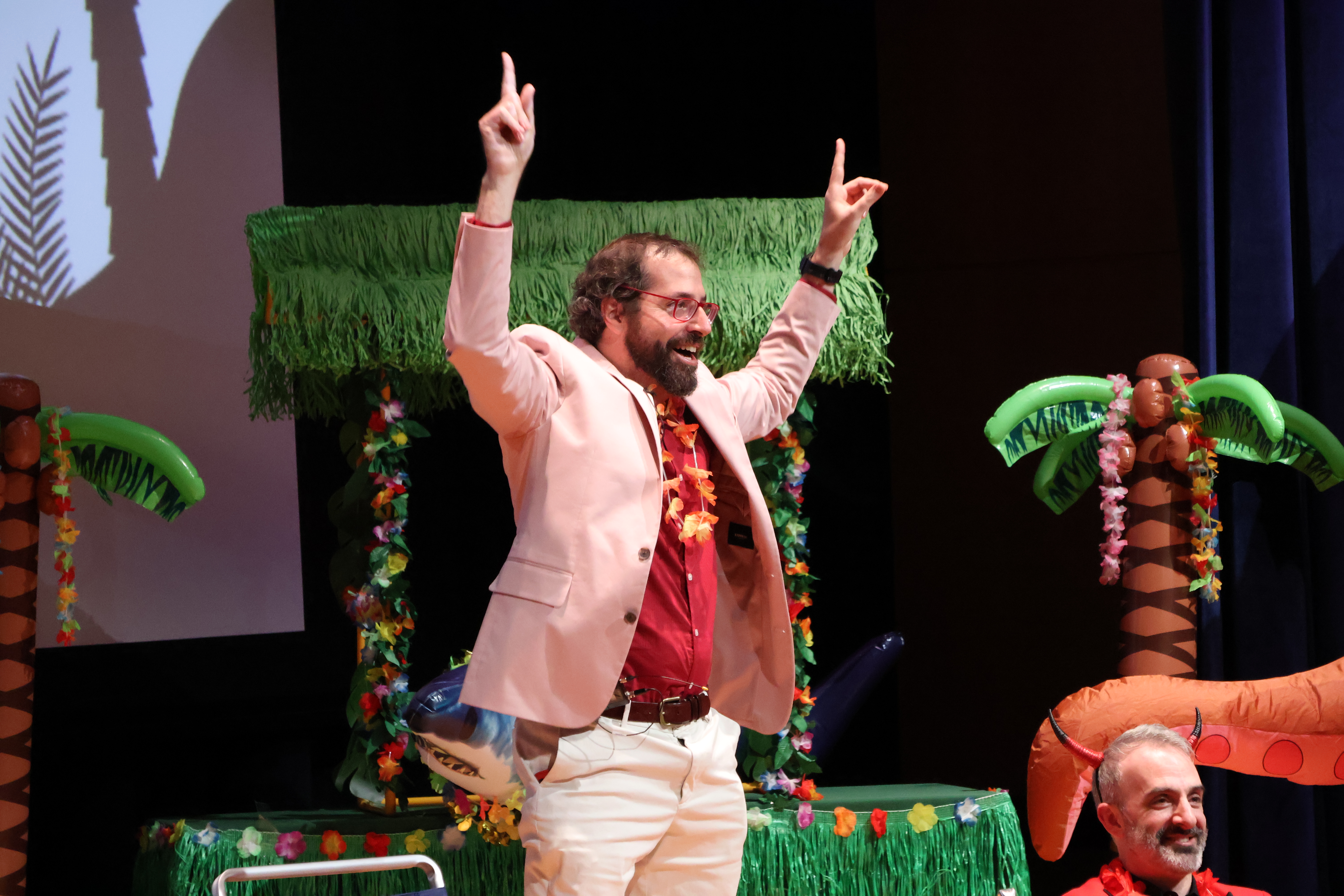 Religious Studies professor Andrew Tobolowsky argued for the humanities at the Raft Debate. Photo by Max Kershner-Hammond.