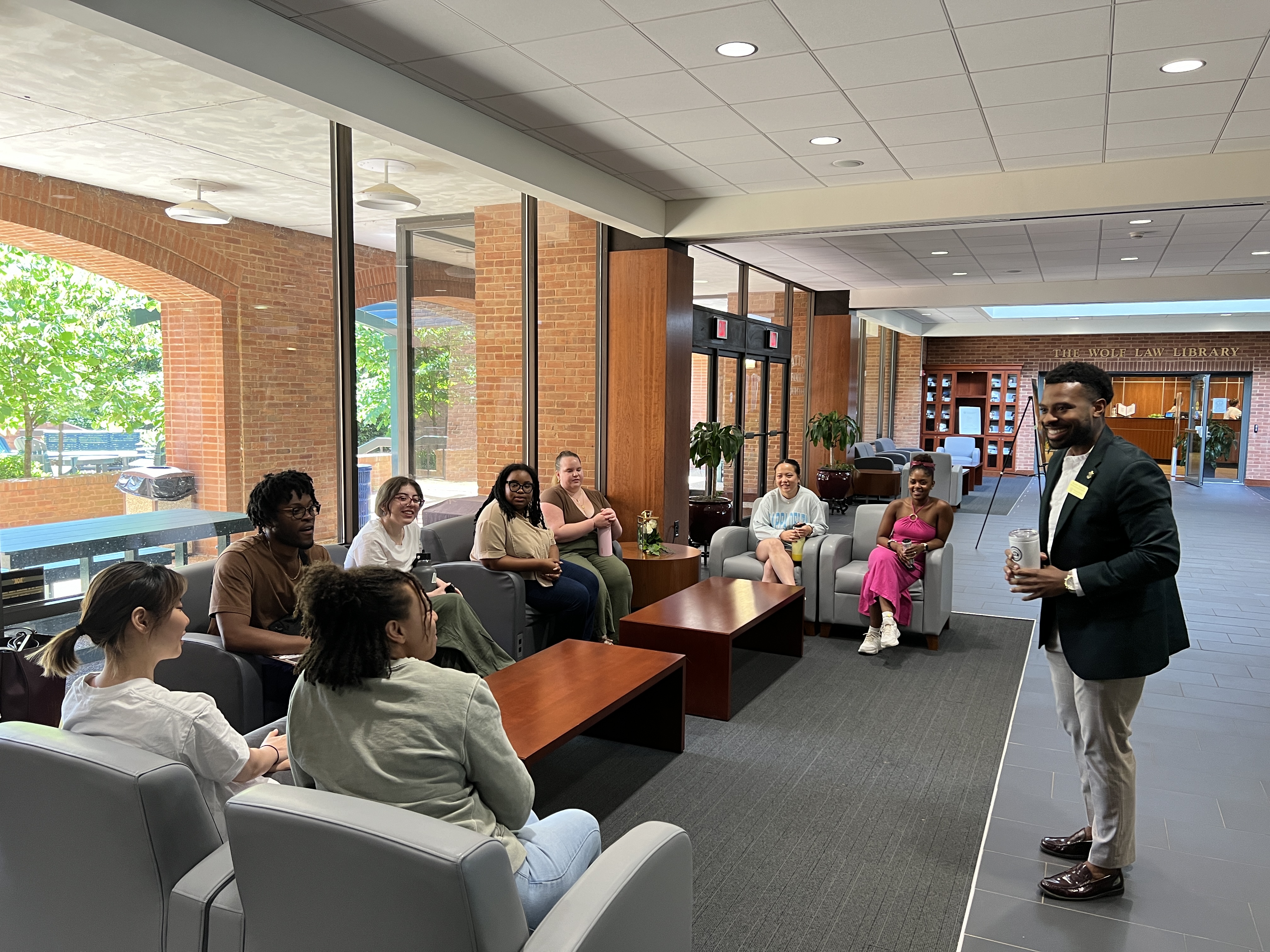 Students in the Legal Scholars program visit the William & Mary Law School in May 2024.