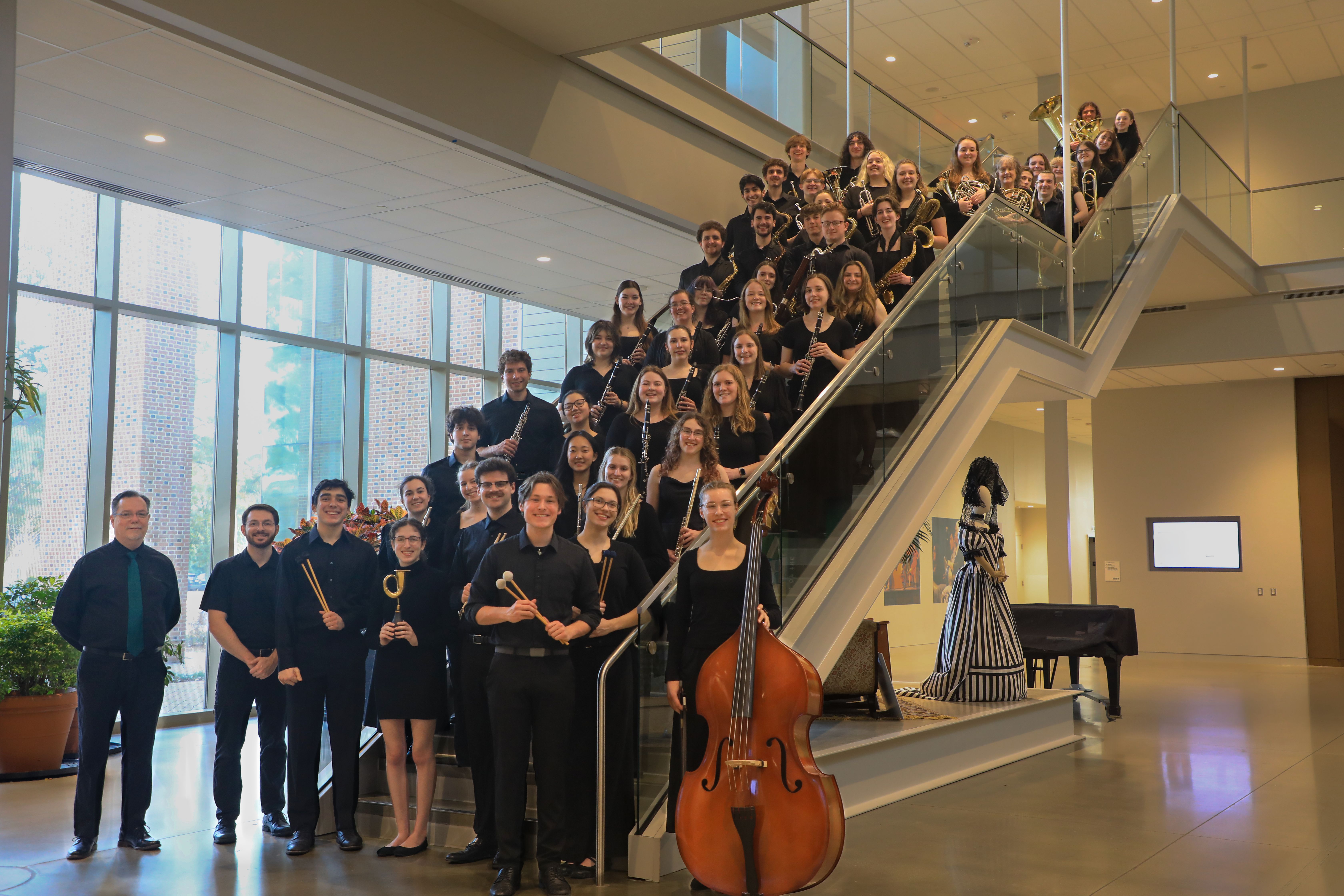 The William & Mary Wind Ensemble. Photo by Veronique-Carol MacDonald.