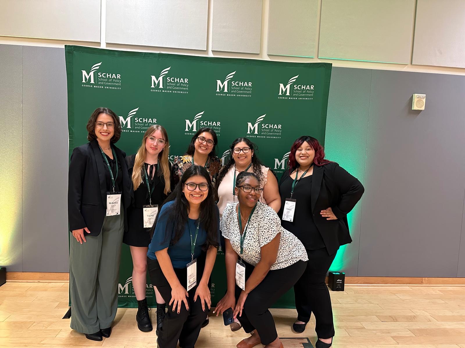 Orphanos (back row, third from the left) with fellow students attending NEW Leadership Virginia (photo by Eleni Orphanos). 
