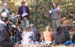 C-SPAN filming Dr. Robyn Schroeder and History 413 students, 2025