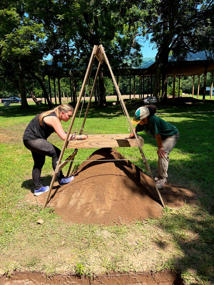 Pre-College Students Excavating at Fairfield, 2026